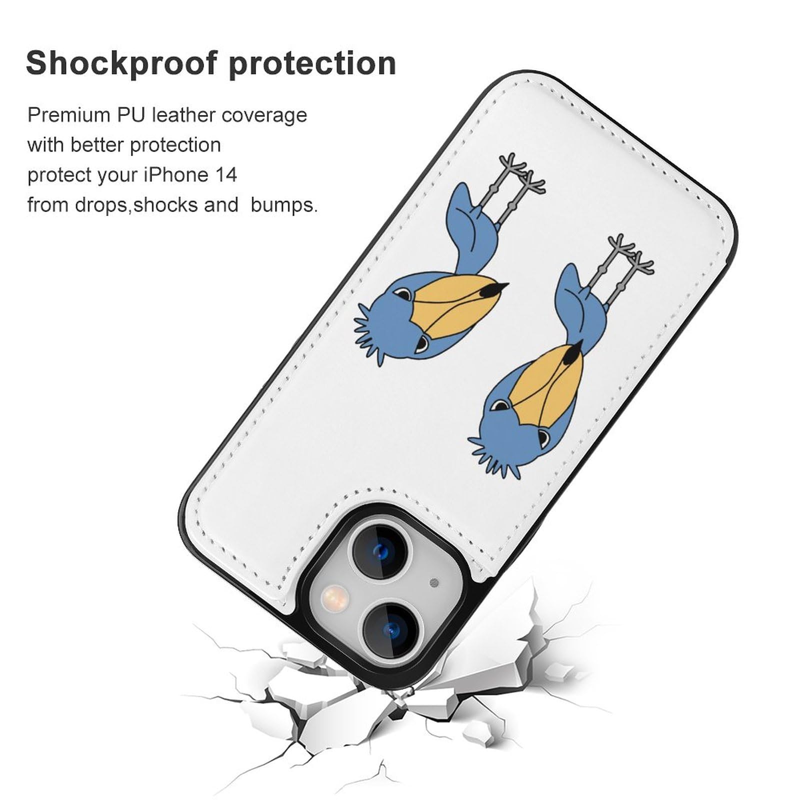 Amazon.co.jp: iPhone 14 ケース 手帳型 ハシビロコウ iPhone 14